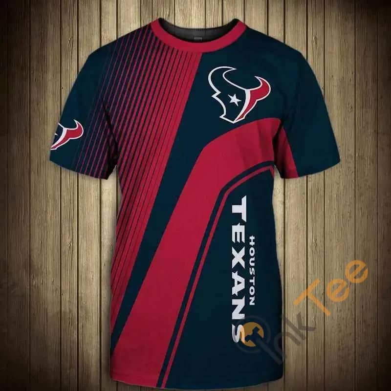 NFL T Shirt For Sale 3D Custom Houston Texans T Shirts Cheap For Fans 3D T-shirts