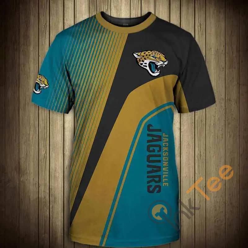 NFL T Shirt For Sale 3D Custom Jacksonville Jaguars T Shirts Cheap For Fans 3D T-shirts