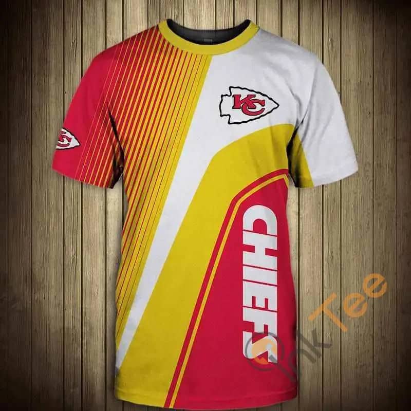Nfl T Shirt For Sale 3D Custom Kansas City Chiefs T Shirts Cheap For Fans 3D T-Shirts
