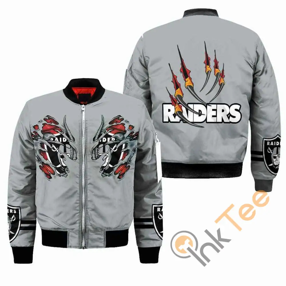 Oakland Raiders Nfl Claws  Apparel Best Christmas Gift For Fans Bomber Jacket