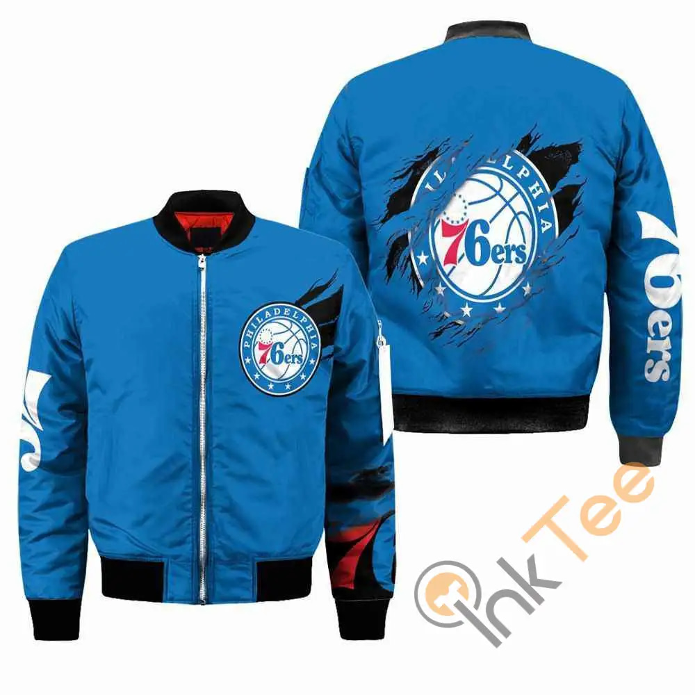 Philadelphia 76ers NBA  Apparel Best Christmas Gift For Fans Bomber Jacket