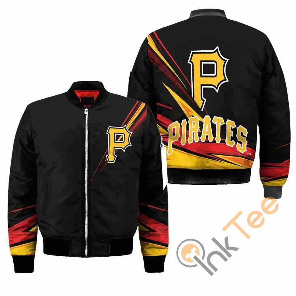 Pittsburgh Pirates MLB Black  Apparel Best Christmas Gift For Fans Bomber Jacket