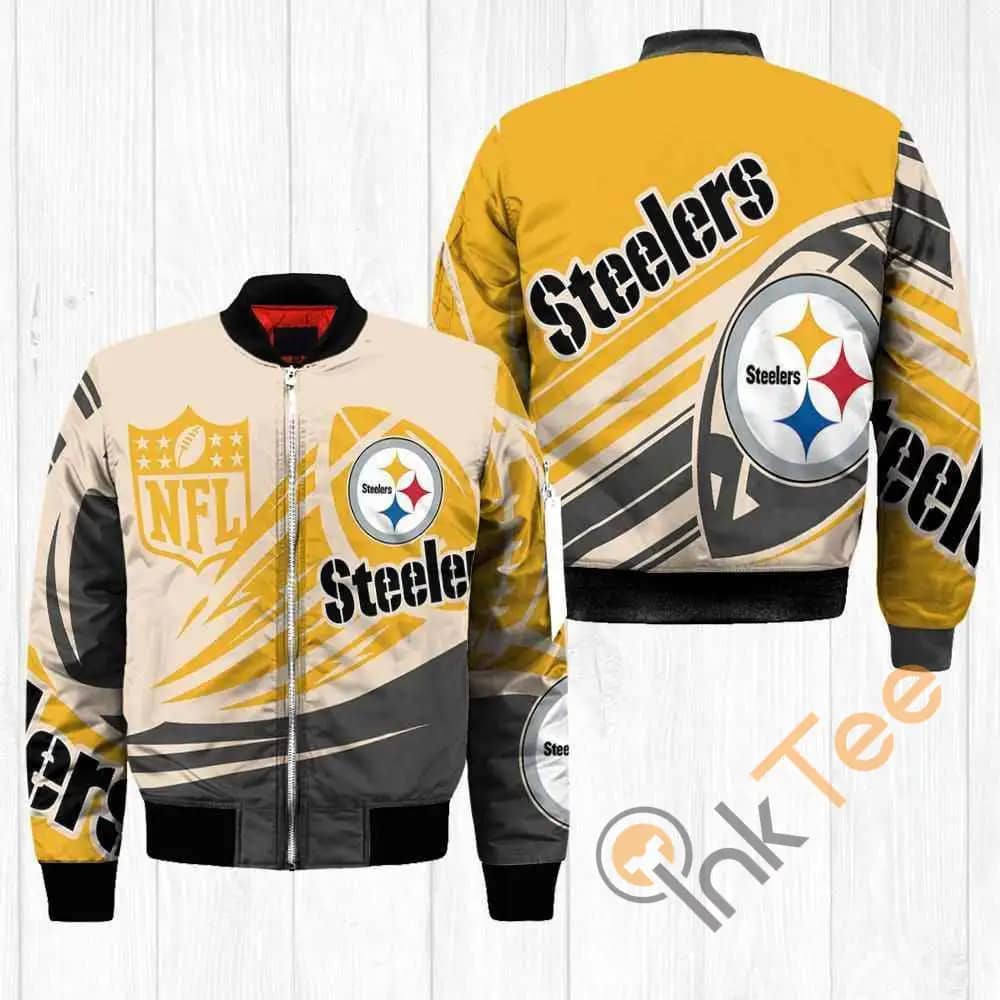 Pittsburgh Steelers Nfl Balls  Apparel Best Christmas Gift For Fans Bomber Jacket