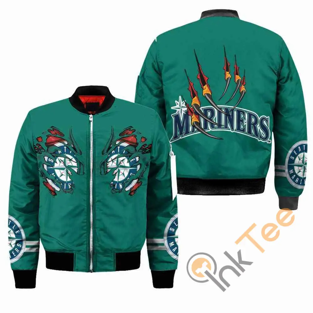 Seattle Mariners MLB Claws  Apparel Best Christmas Gift For Fans Bomber Jacket
