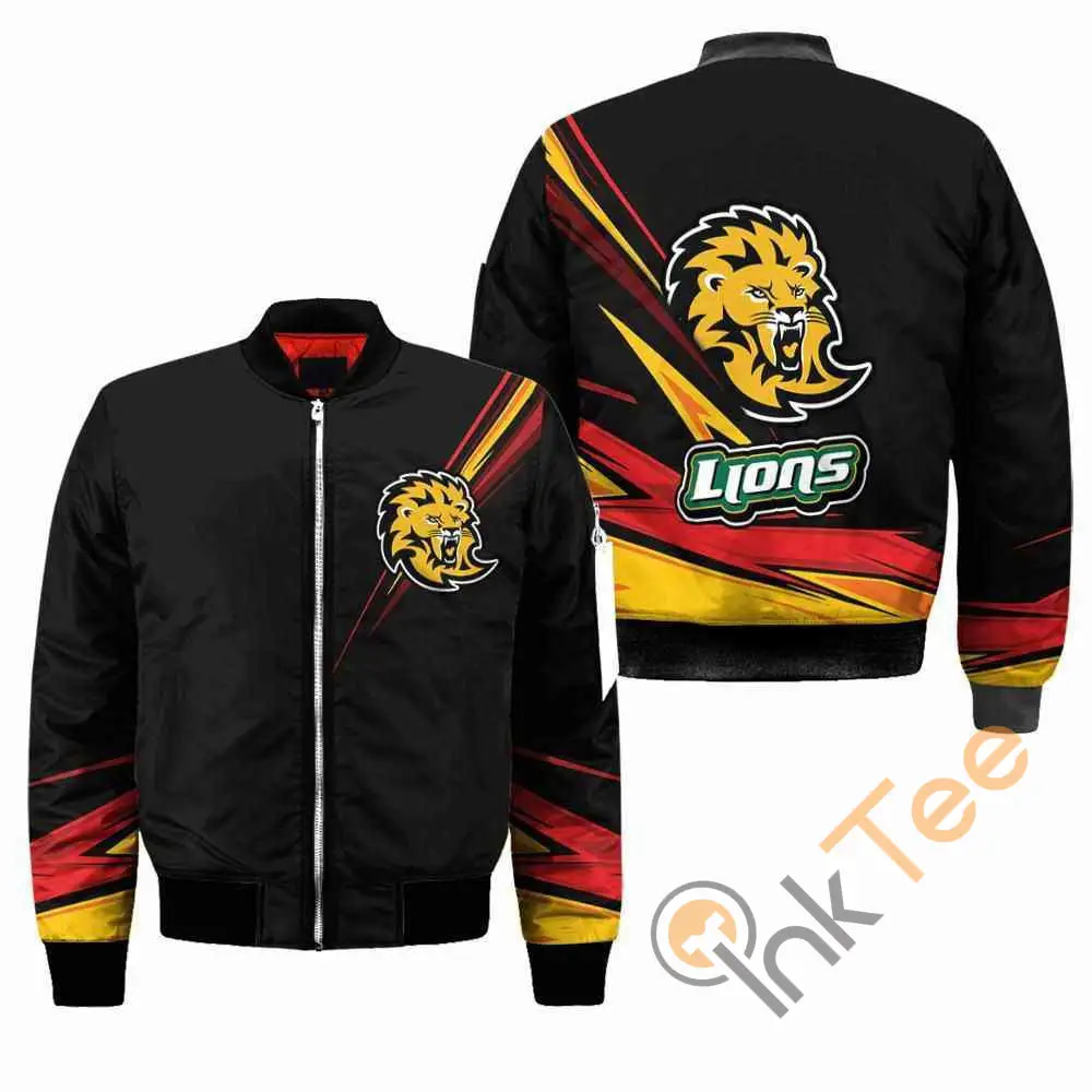 Southeastern Louisiana Lions Ncaa Black  Apparel Best Christmas Gift For Fans Bomber Jacket