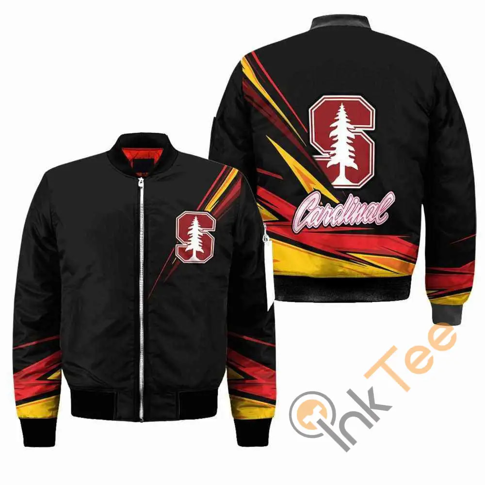 Stanford Cardinal Ncaa Black  Apparel Best Christmas Gift For Fans Bomber Jacket