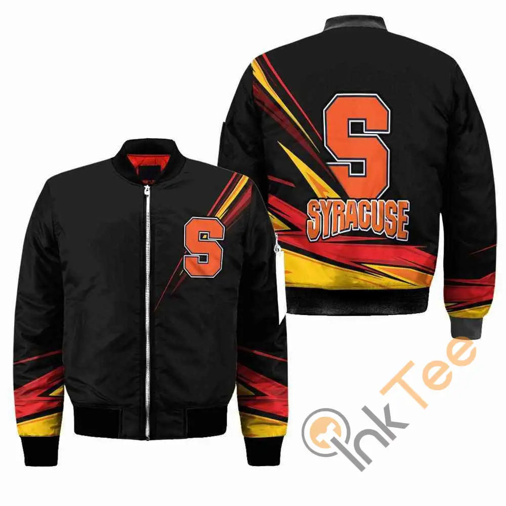 Syracuse Orange NCAA Black  Apparel Best Christmas Gift For Fans Bomber Jacket