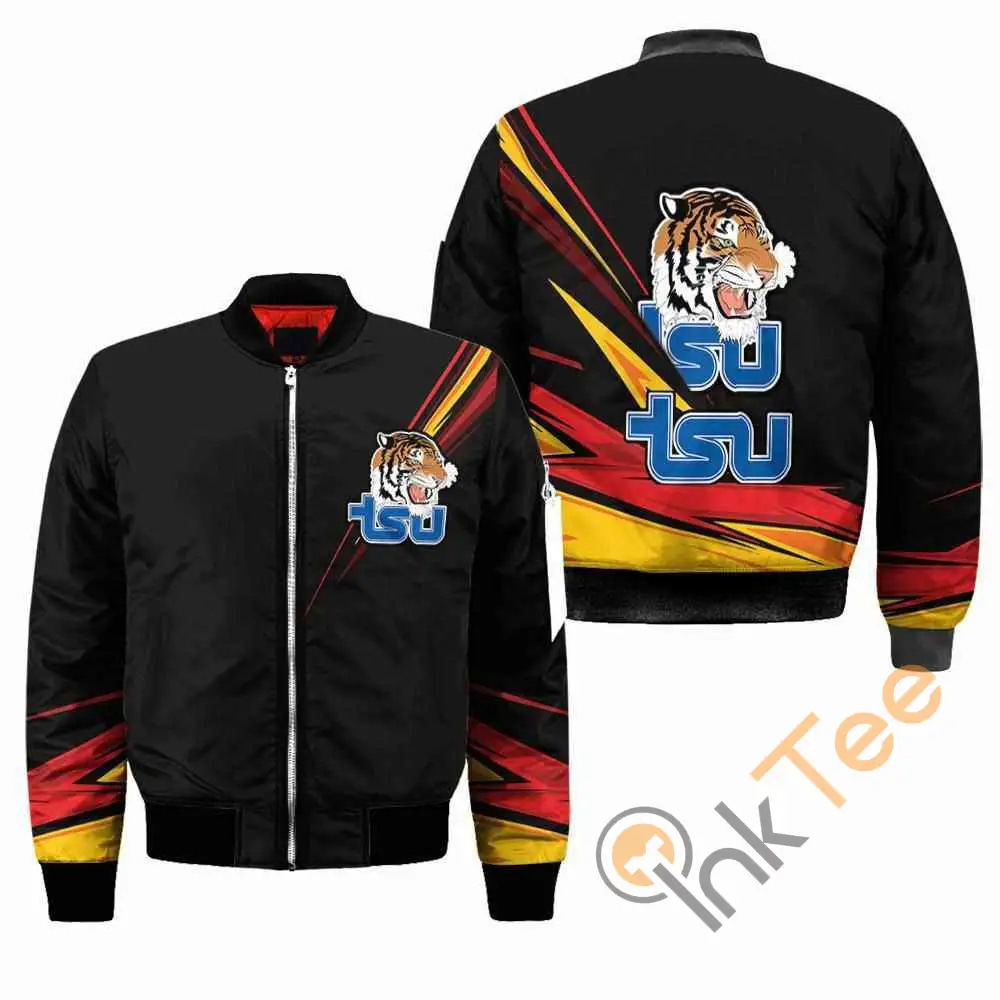 Tennessee State Tigers NCAA Black  Apparel Best Christmas Gift For Fans Bomber Jacket