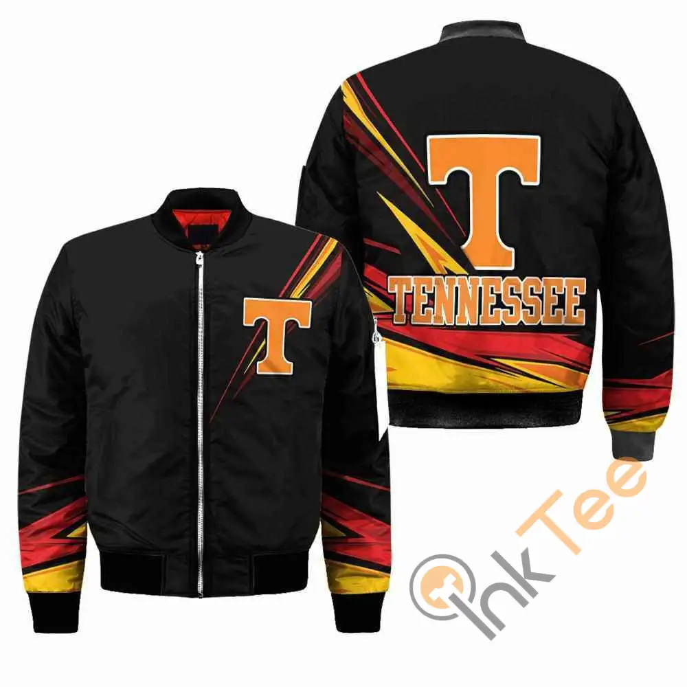 Tennessee Volunteers Ncaa Black  Apparel Best Christmas Gift For Fans Bomber Jacket