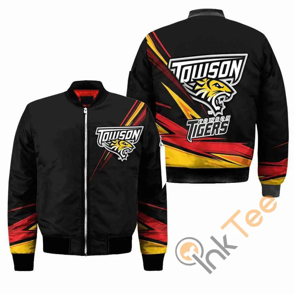 Towson Tigers Ncaa Black  Apparel Best Christmas Gift For Fans Bomber Jacket