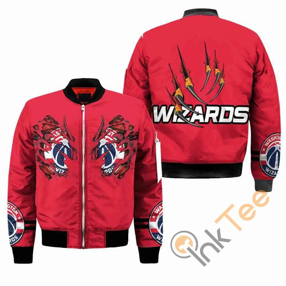 Washington Wizards Nba Claws  Apparel Best Christmas Gift For Fans Bomber Jacket