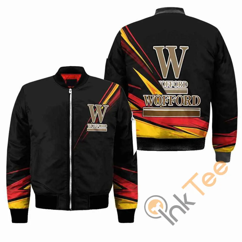Wofford Monogram Ncaa Black  Apparel Best Christmas Gift For Fans Bomber Jacket