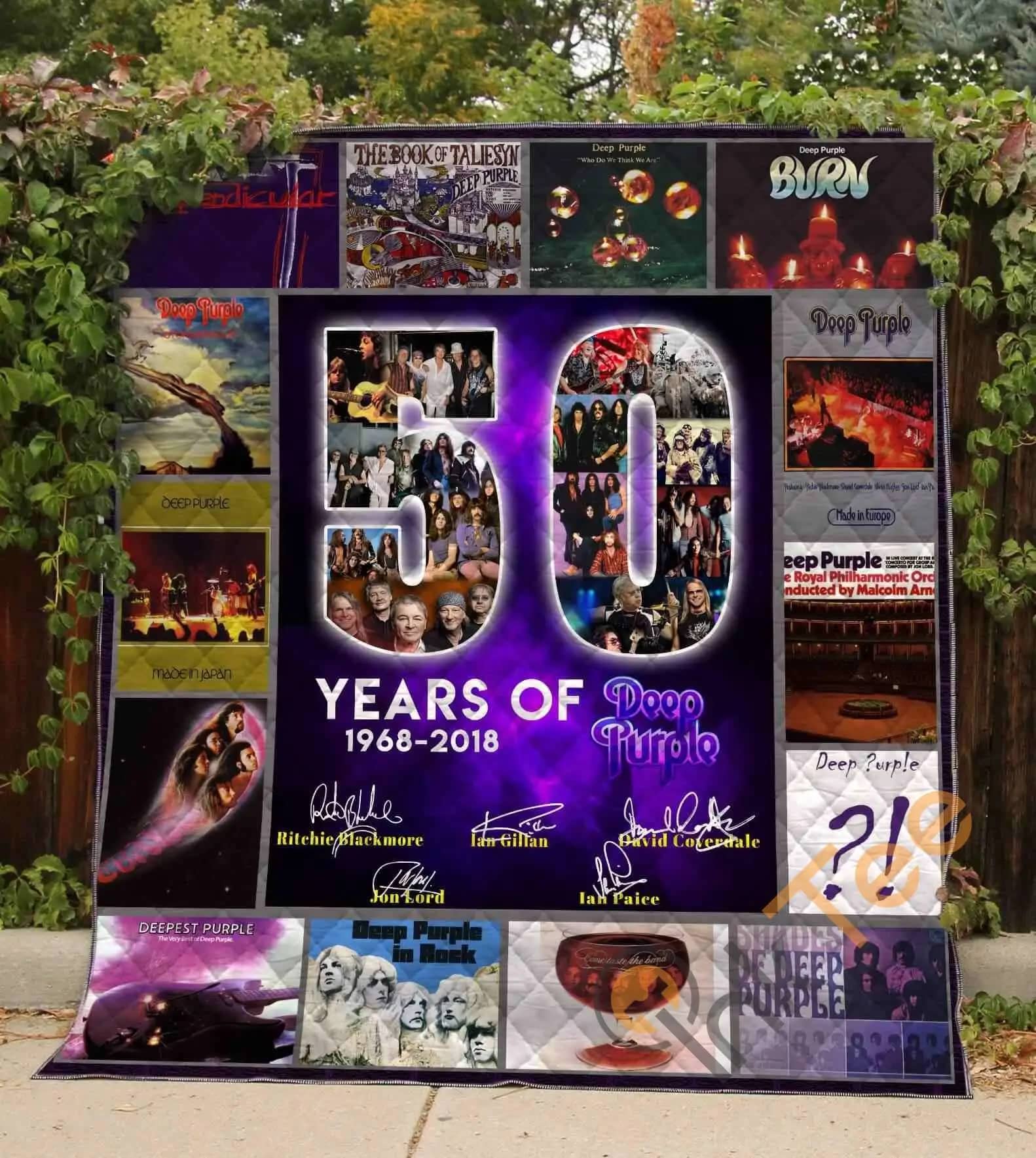 50 Years Of Deep Purple  Blanket TH0309 Quilt