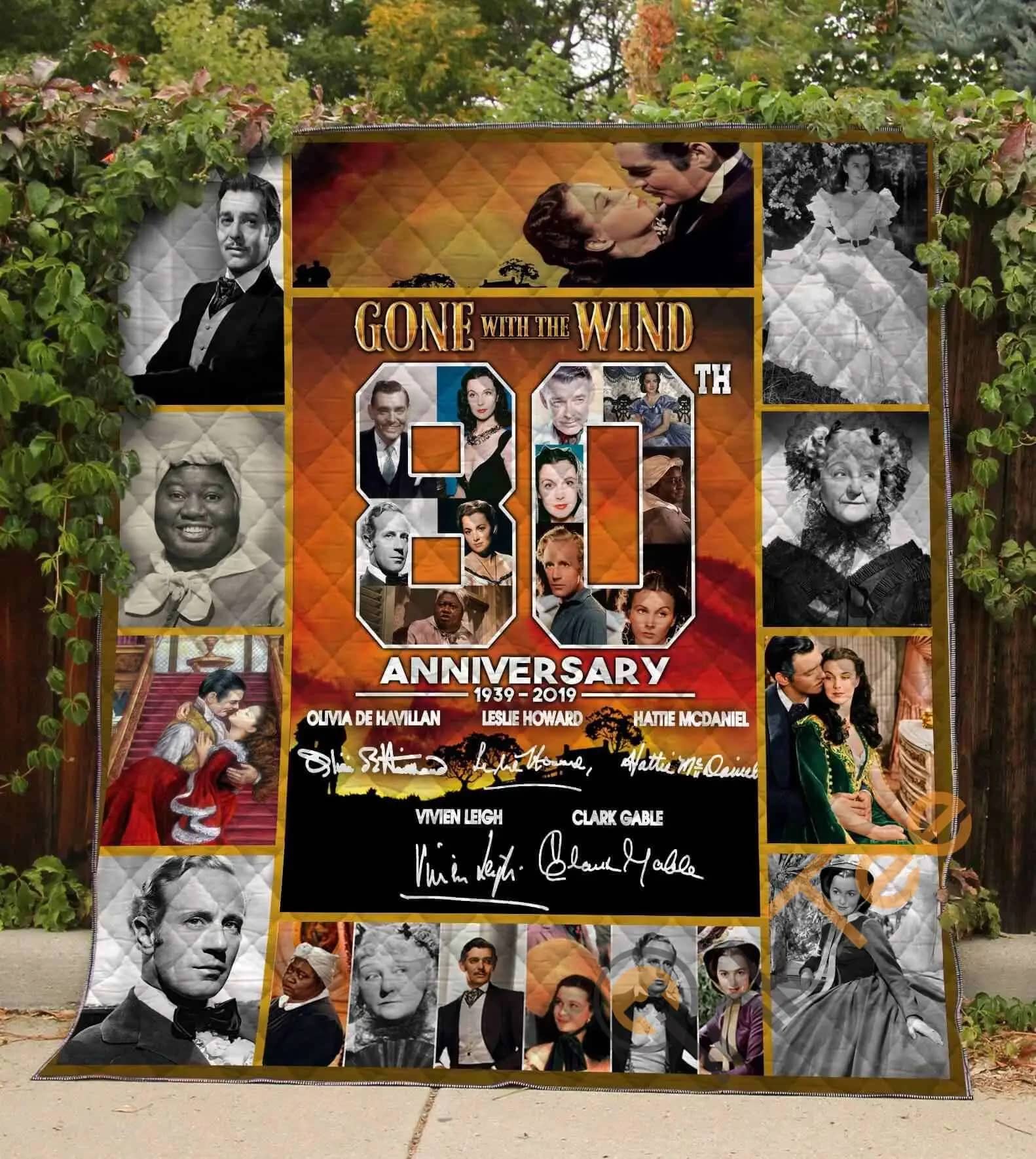 80 Year Of Gone With The Wind  Blanket TH0309 Quilt