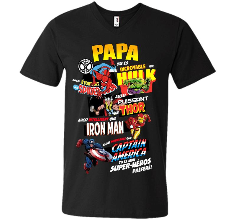 Avenger Superhero Marvel Characters V-Neck T-Shirt