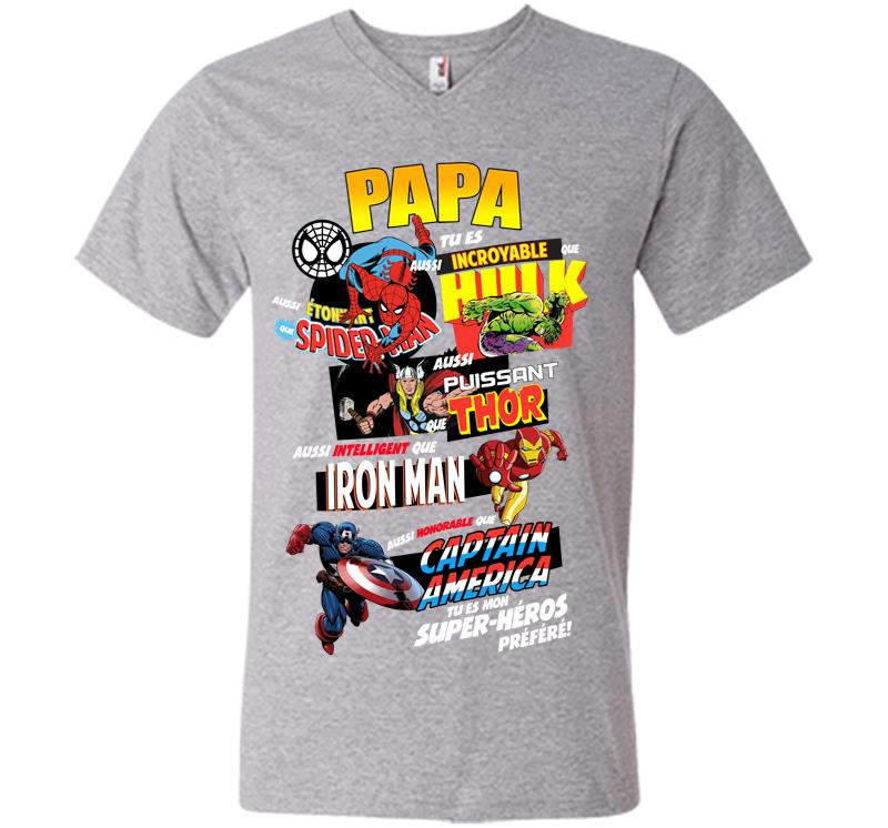 Inktee Store - Avenger Superhero Marvel Characters V-Neck T-Shirt Image