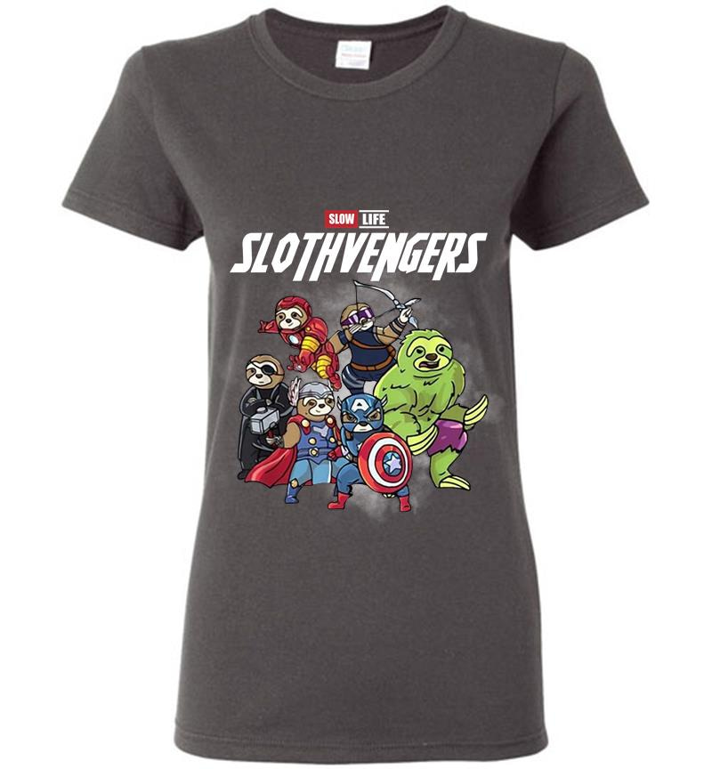 Inktee Store - Official Slow Life Slothvengers Women T-Shirt Image
