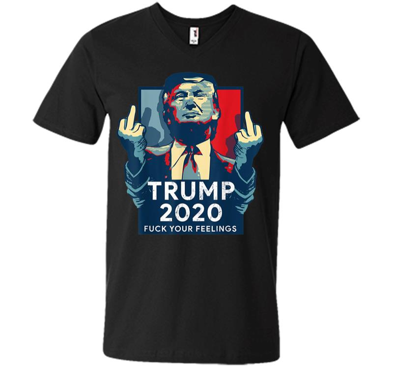 Retro Vintage Donald Trump For President 2020 V-Neck T-Shirt