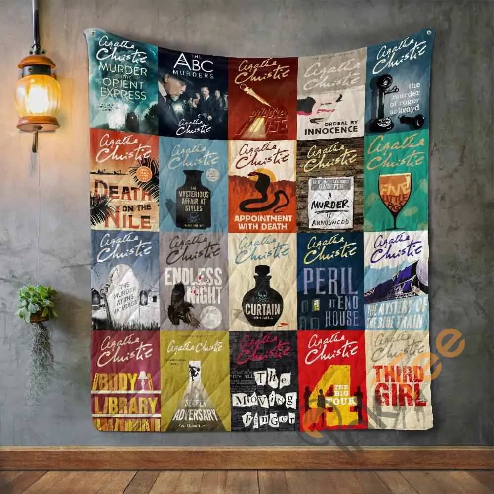 Agatha Christie Books  Blanket Th1707 Quilt