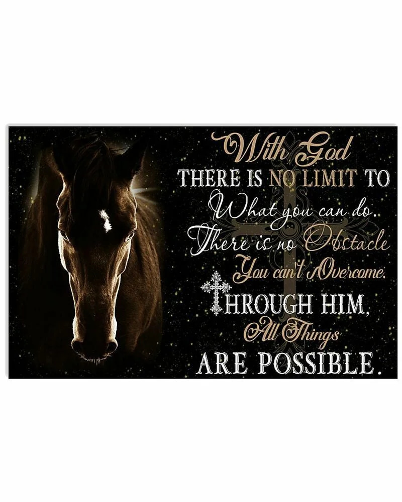 All Things Are Possible Horizontal  Wall Decor  (No Frame) Poster