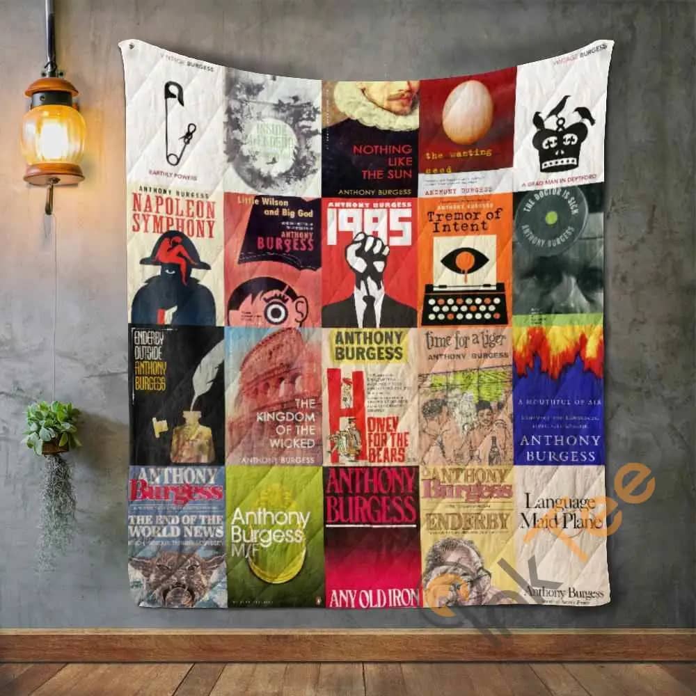 Anthony Burgess Books  Blanket Th1707 Quilt