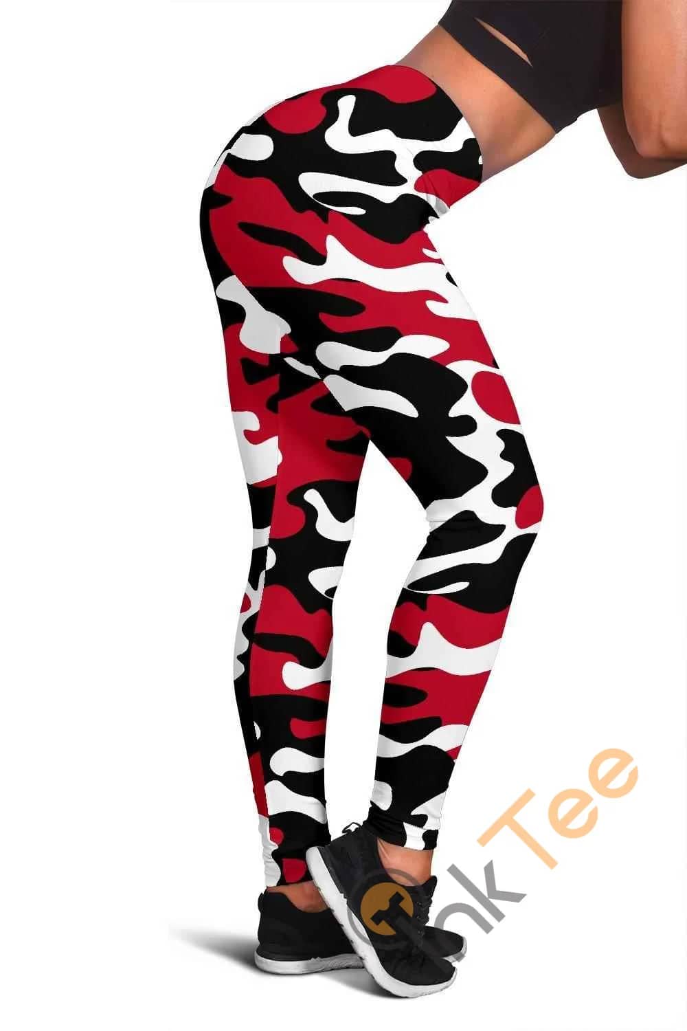 Atlanta Falcons Inspired Tru Camo 3D All Over Print For Yoga Fitness Fashion Women's Leggings