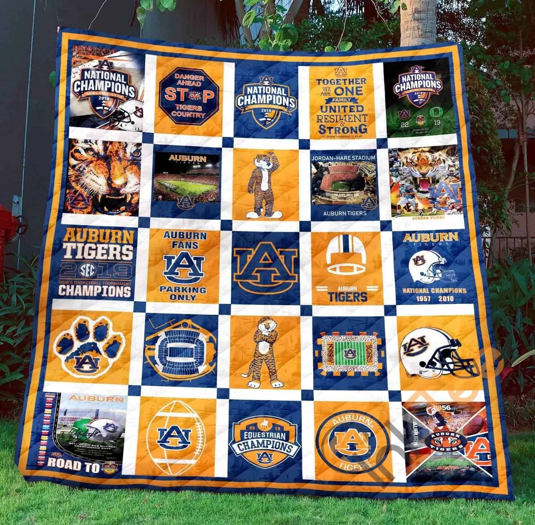 Auburn Tigers  Blanket Th1507 Quilt