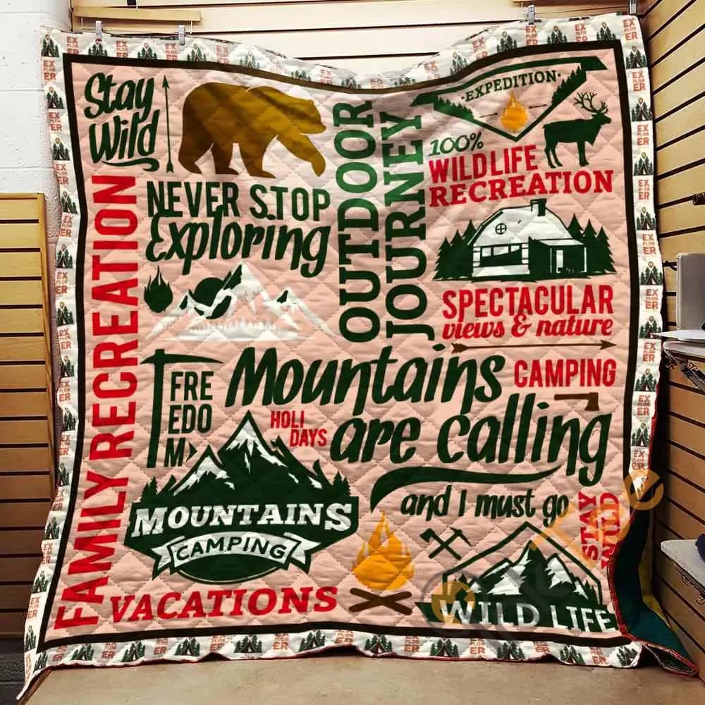 Camping Moutain  Blanket Th1707 Quilt