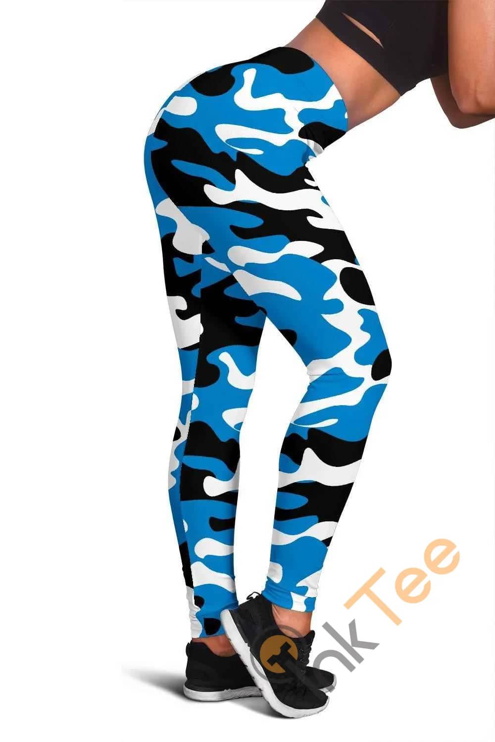 Carolina Panthers Inspired Tru Camo 3D All Over Print For Yoga Fitness Fashion Women'S Leggings