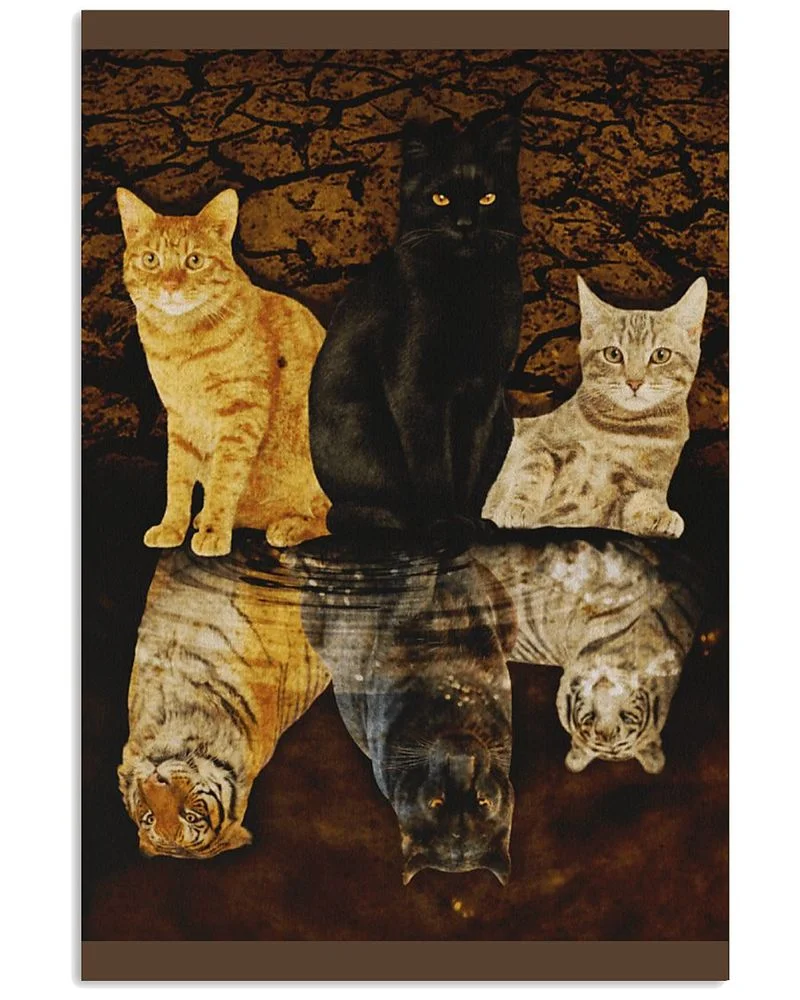 Cats The Big Cats Unframed / Wrapped Canvas Wall Decor Poster