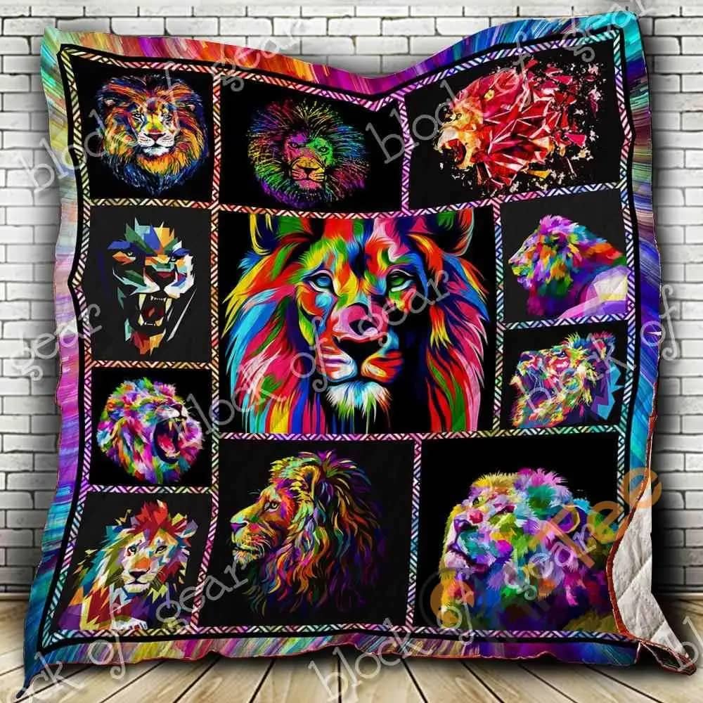 Colorful Lion  Blanket KC1707 Quilt