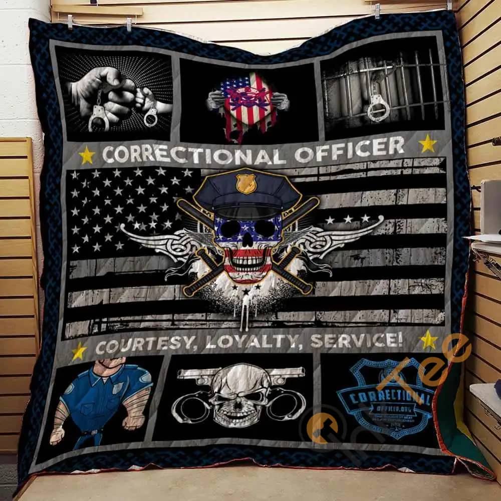 Correctional Officer Courtesy Loyalty  Blanket Th1707 Quilt