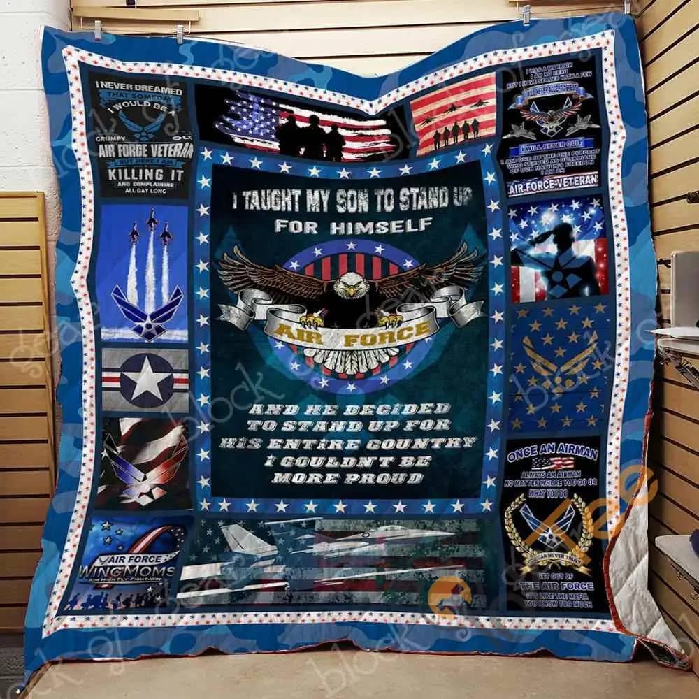 Couldn’t Be More Proud Air Force Mom  Blanket KC1507 Quilt