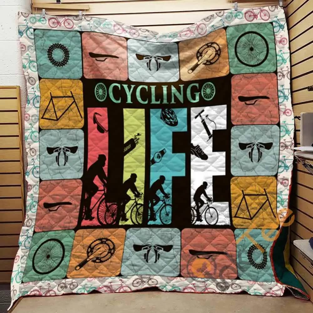 Cycling Life 1  Blanket Th1707 Quilt