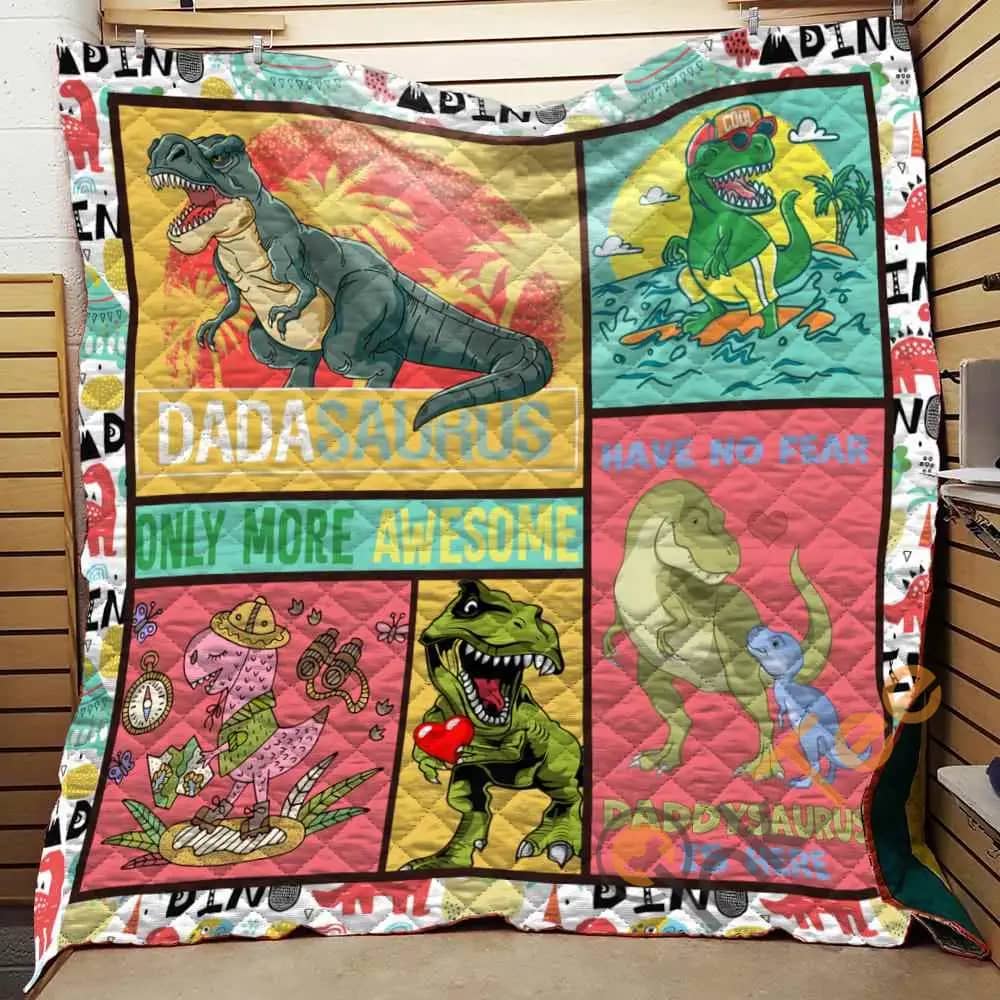 Dadasaurus Only More Awesome  Blanket TH1707 Quilt