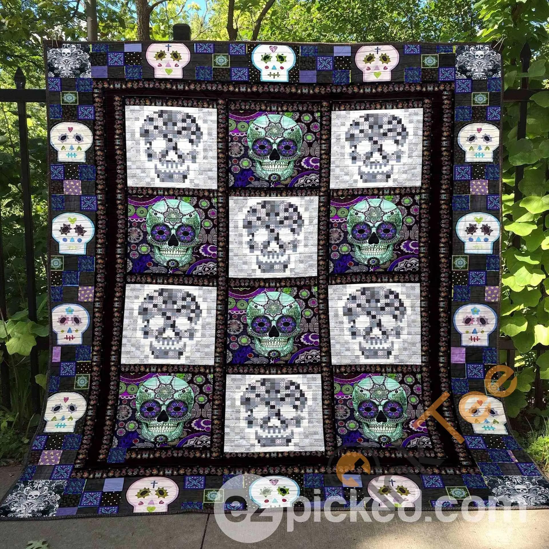 Day Of The Dead  Blanket TH0107 Quilt