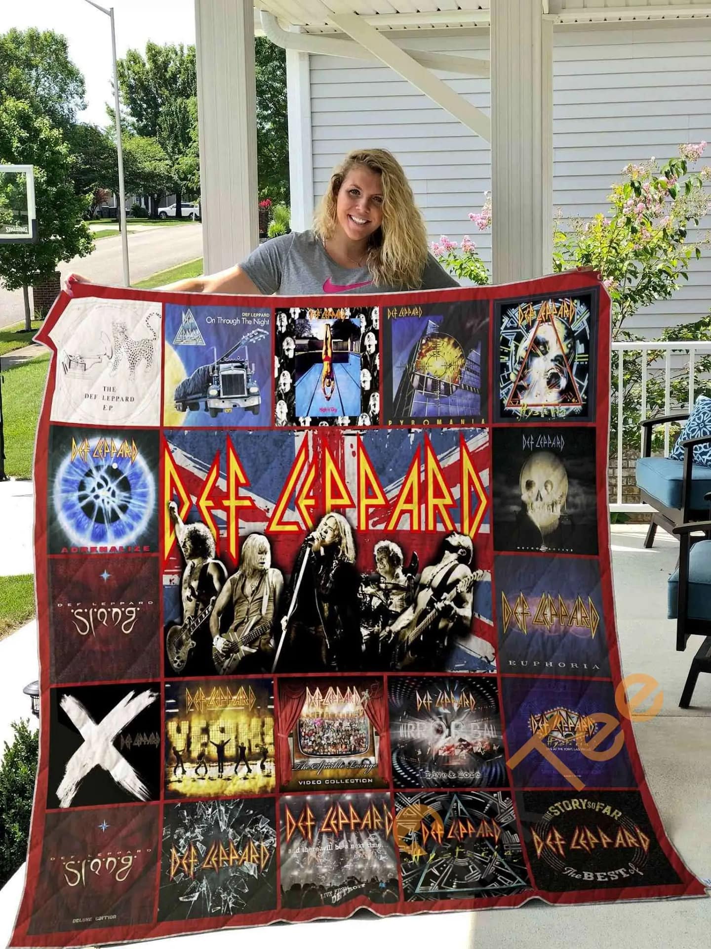 Def Leppard Style 3  Blanket TH1707 Quilt