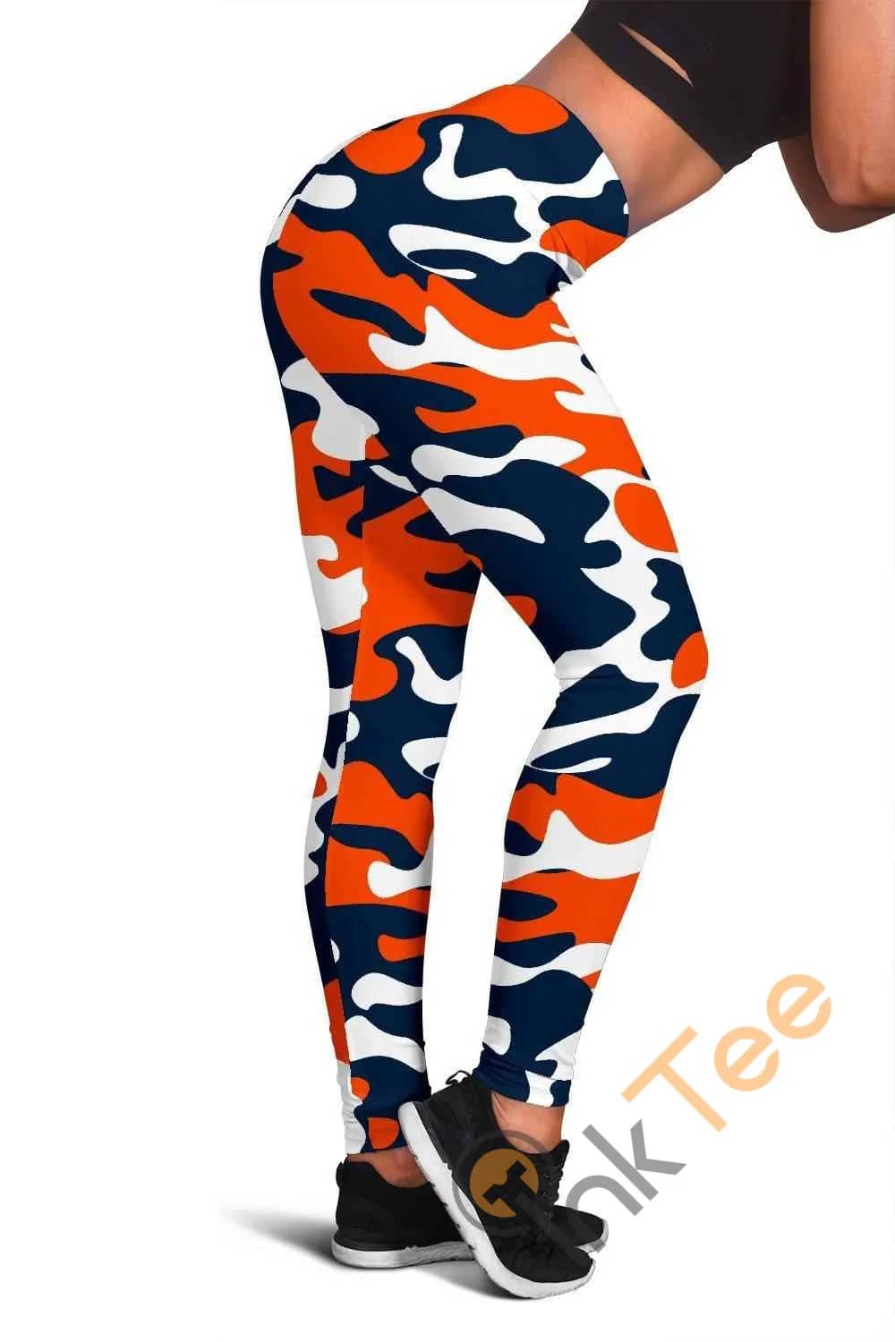 Denver Broncos Inspired Tru Camo 3D All Over Print For Yoga Fitness Fashion Women's Leggings