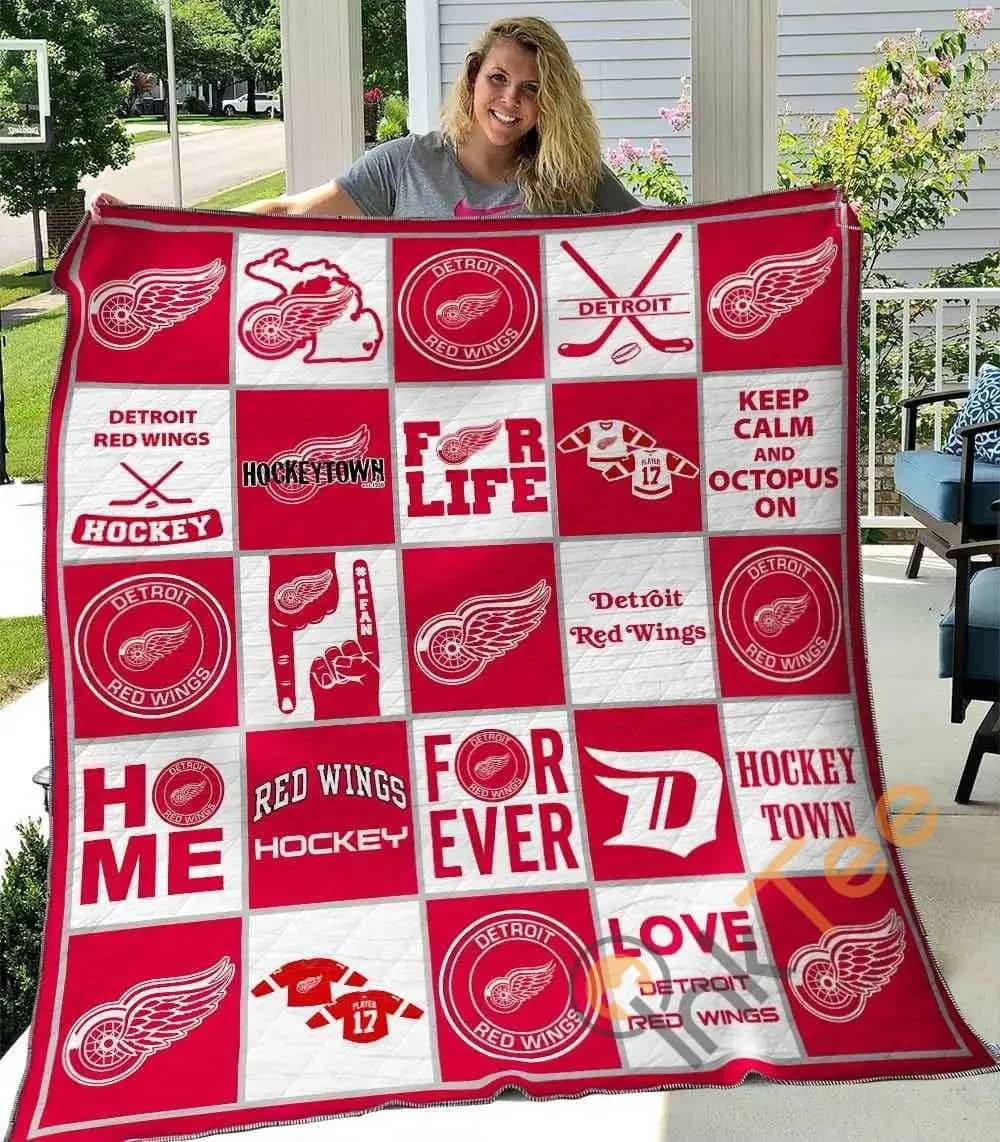 Detroit Red Wings  Blanket TH0107 Quilt