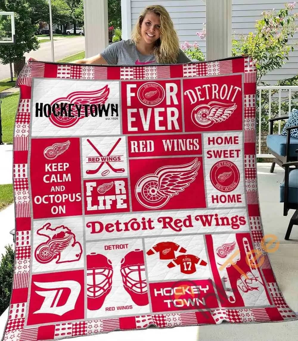 Detroit Red Wings V1  Blanket TH0107 Quilt