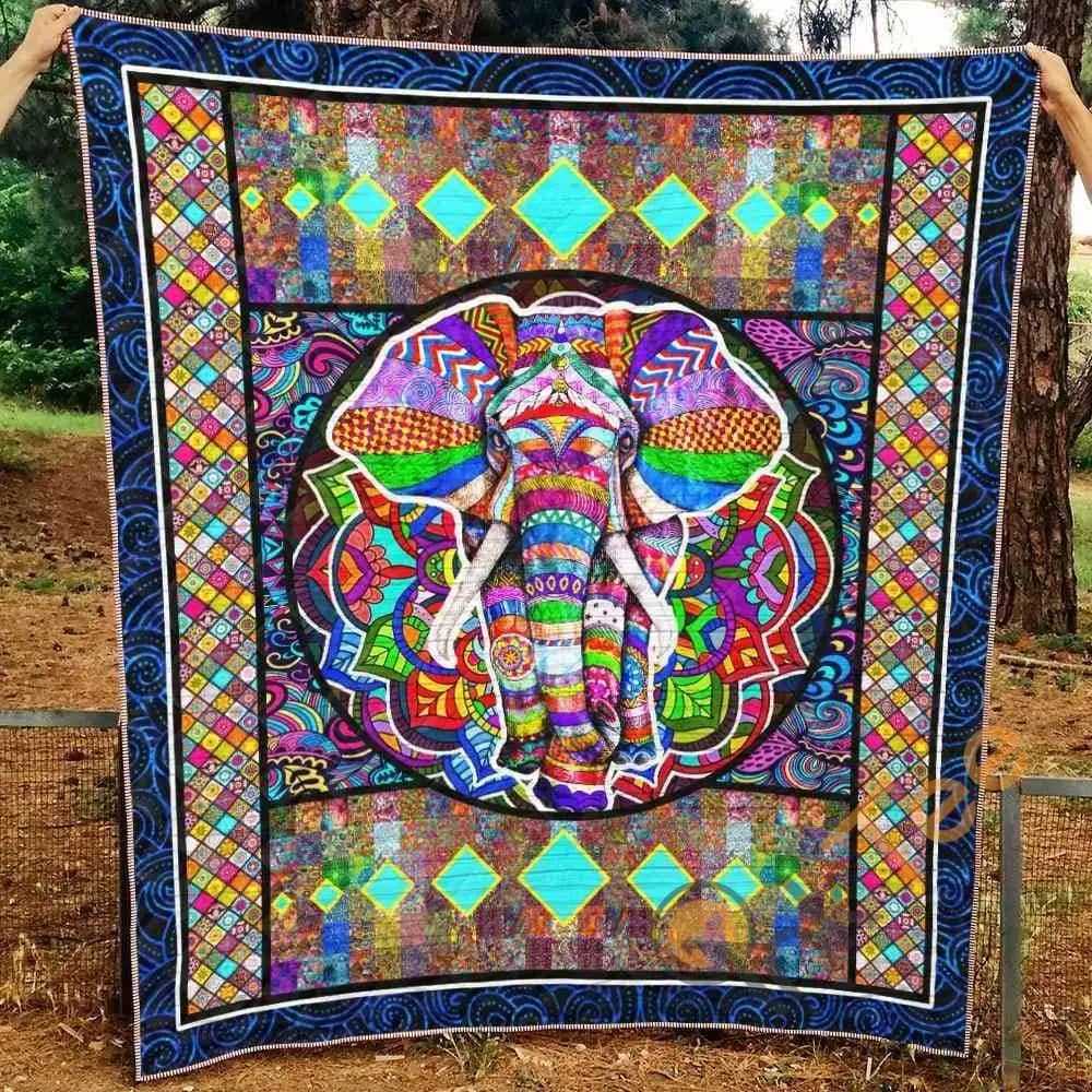 Elephant Ver2  Blanket Th1507 Quilt