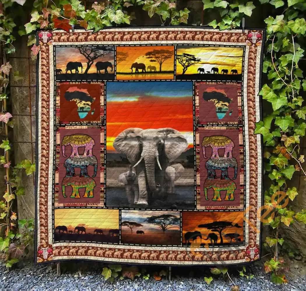 Elephant Ver7  Blanket Th1507 Quilt