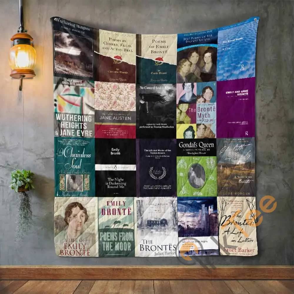 Emily Brontë Books  Blanket Th1707 Quilt