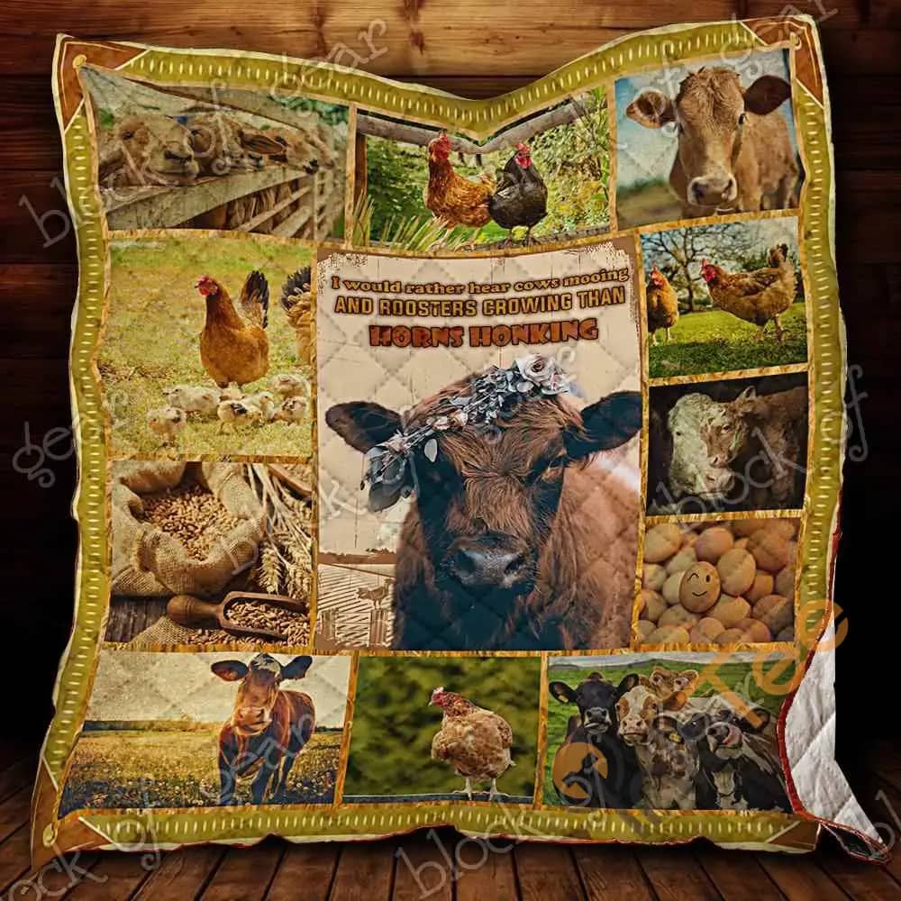Farm Life  Blanket Kc1207 Quilt