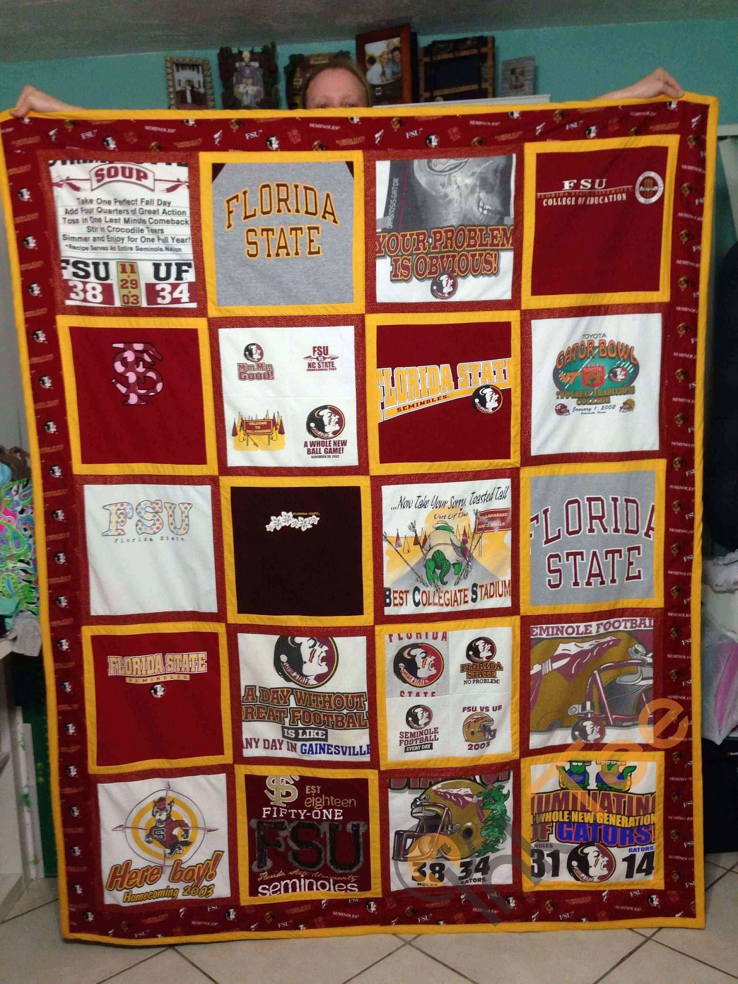 Florida State Seminoles  Blanket Th1507 Quilt