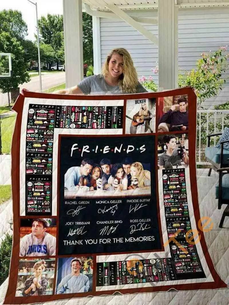 Friends Tv Show Thank You For The Memories 60-102'' Washable Preshrunk Quilt