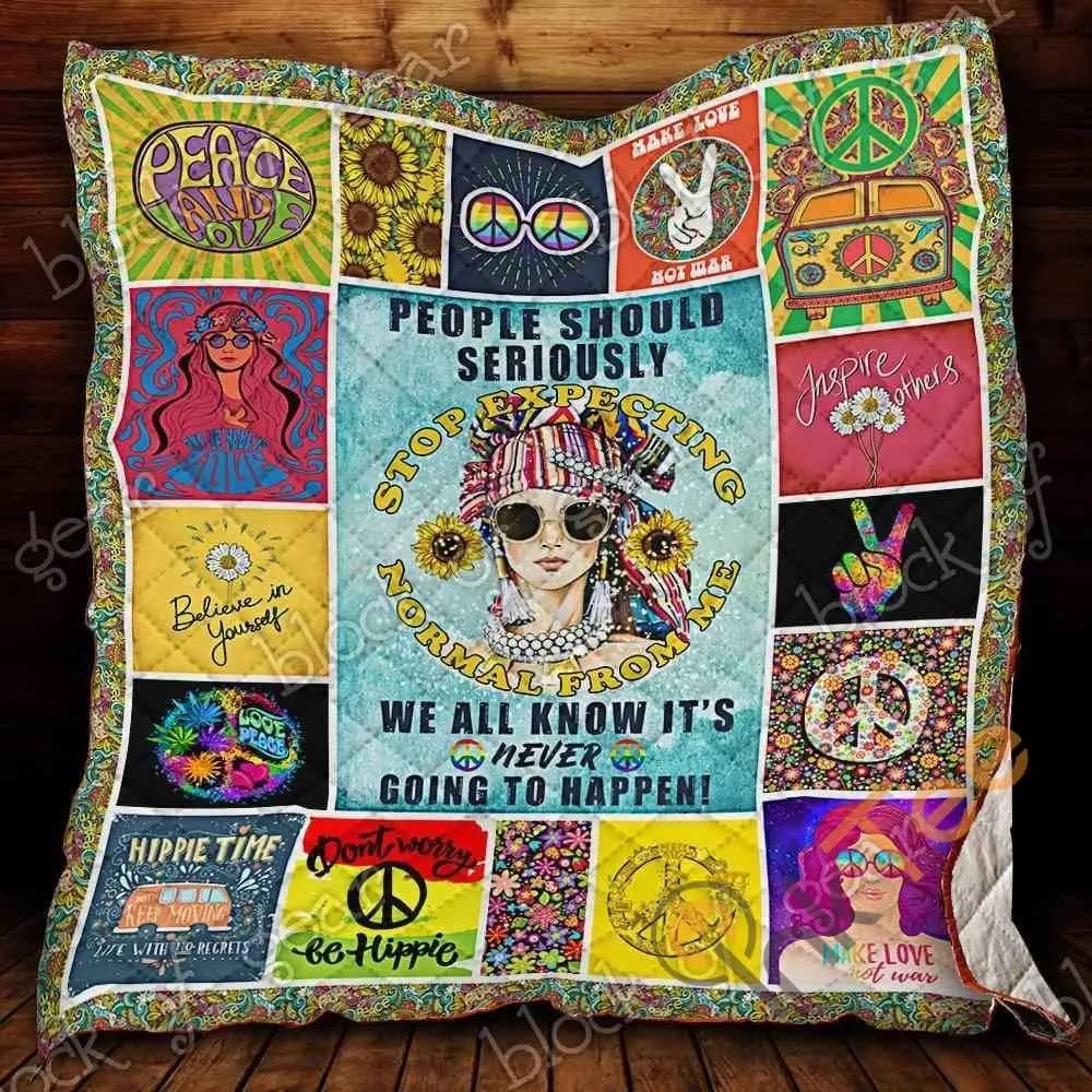 Hippie Girl  Blanket Kc1207 Quilt