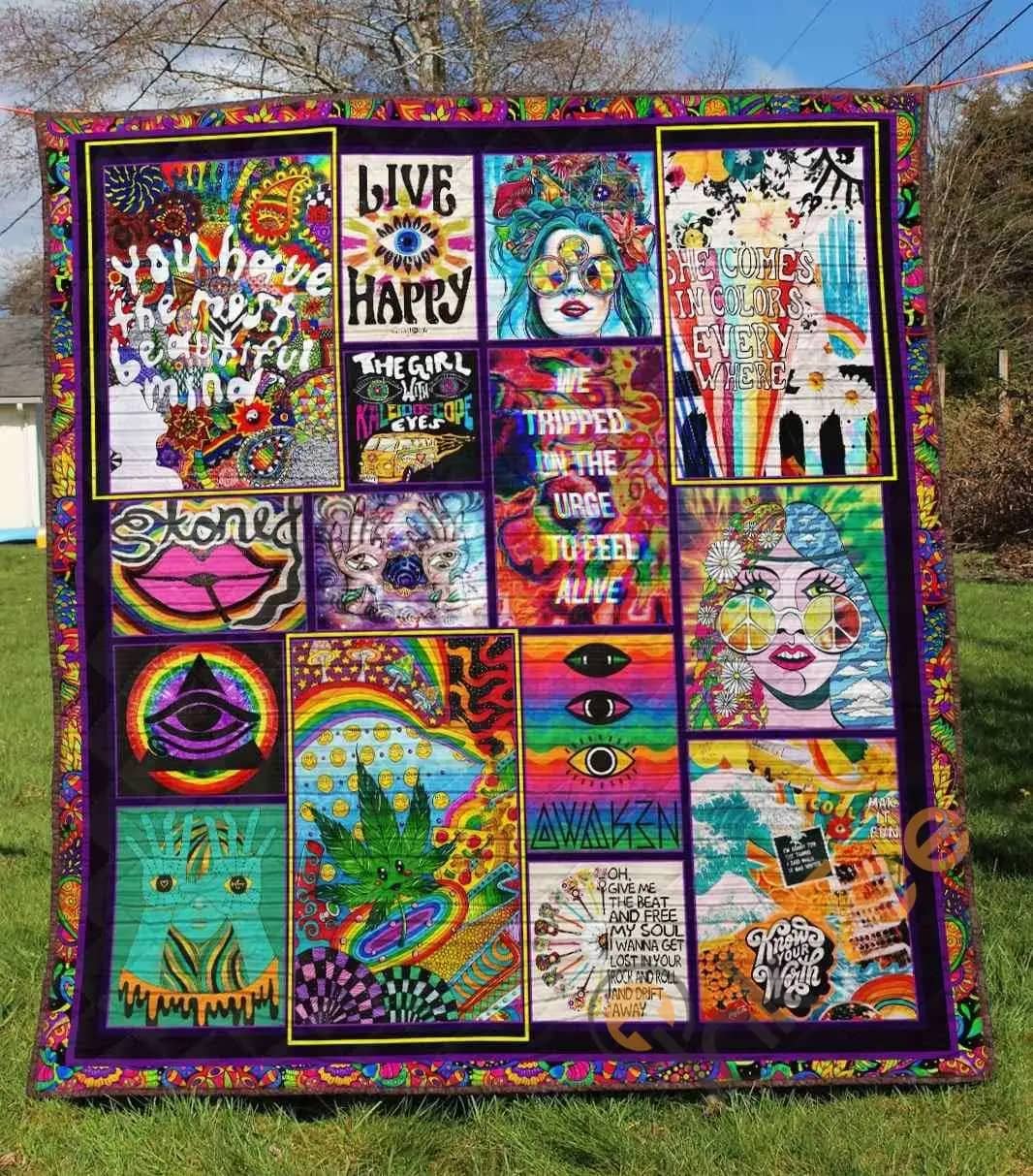 Hippie Ver1  Blanket Th1507 Quilt