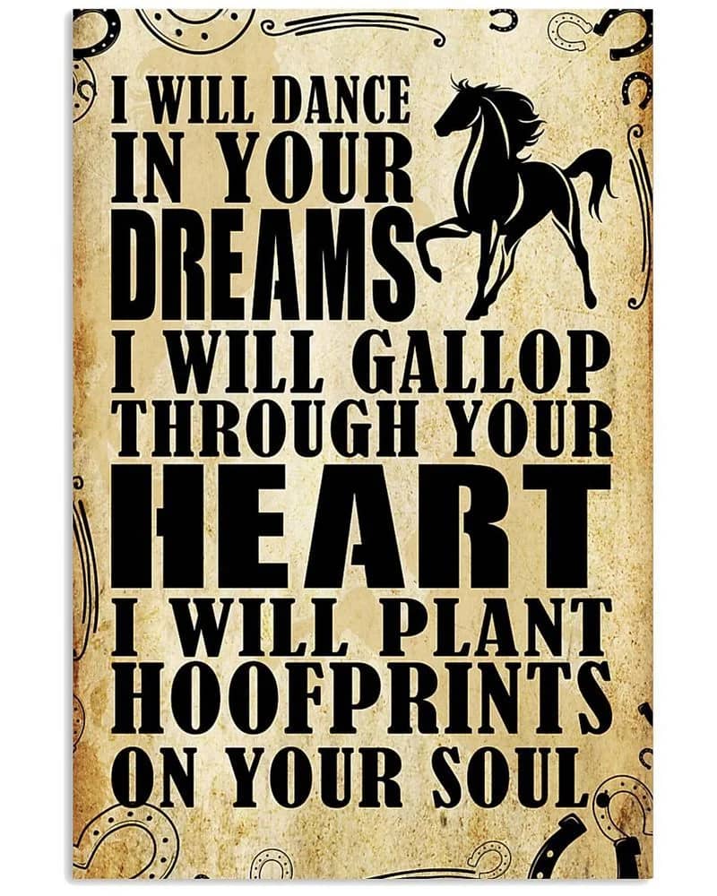 Horse - I Will Dance Unframed , Wrapped Frame Canvas Wall Decor, Animal Poster