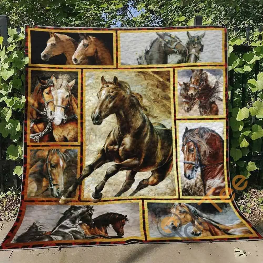 Horse Ver3  Blanket Th1507 Quilt